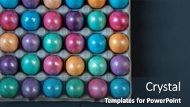  Presentation with purple green - Presentation enhanced with easter-background-with-hand-painted background and a tawny brown colored foreground