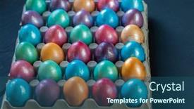  Presentation with purple green - PPT theme enhanced with easter-background-with-hand-painted background and a ocean colored foreground