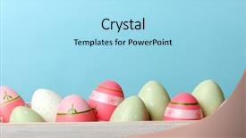  Presentation with easter - Beautiful presentation design featuring easter background backdrop and a arctic colored foreground