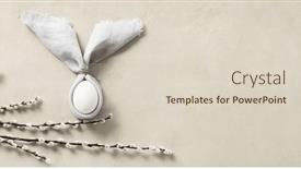  Presentation with minimal - Presentation theme with easter-bunny-ears-eggs background and a lemonade colored foreground