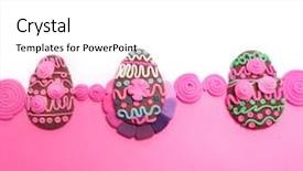  Presentation with sperm fertilizes egg - Colorful slide set enhanced with easter easter decoration colored egg backdrop and a  colored foreground