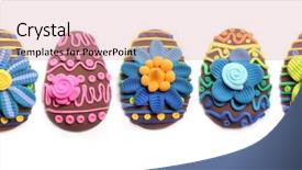  Presentation with easter - Audience pleasing PPT theme consisting of easter easter decoration colored egg backdrop and a coral colored foreground
