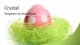  Presentation with pink and white balloons - Cool new theme with easter egg with white point backdrop and a white colored foreground