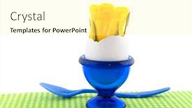  Presentation with blue flower - 