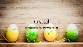  Presentation with rustic - PPT layouts enhanced with easter eggs and pussy willow background and a  colored foreground