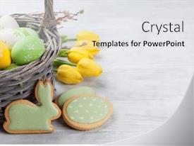 Easter Eggs Gingerbread Cookies PPT template 37 | CrystalGraphics