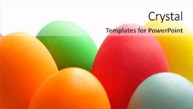  Presentation with easter - Beautiful slides featuring easter-eggs-isolated-over backdrop and a pink colored foreground