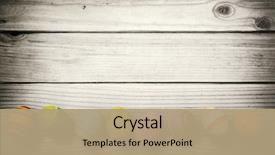  Presentation with easter - Presentation design featuring easter eggs on wooden background background and a coral colored foreground