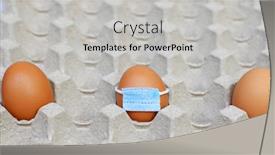  Presentation with corona virus - Cool new theme with easter-eggs-with-corona-virus backdrop and a light gray colored foreground