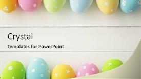  Presentation with frame border - Beautiful slide deck featuring easter frame background backdrop and a sky blue colored foreground