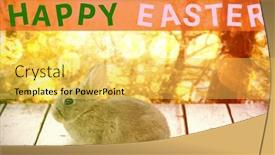  Presentation with tranquil - Amazing presentation having easter greeting against tranquil autumn scene in forest backdrop and a yellow colored foreground