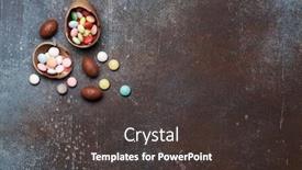  Presentation with happy birthday mama greeting card - PPT theme enhanced with easter-greeting-card-backdrop background and a dark gray colored foreground