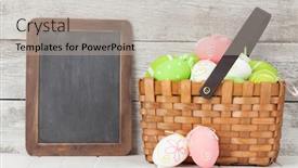  Presentation with happy birthday mama greeting card - PPT layouts enhanced with easter-greeting-card-with-colorful background and a light gray colored foreground