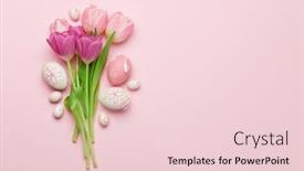  Presentation with pink flowers - Slide deck consisting of easter-greeting-card-with-easter background and a lemonade colored foreground