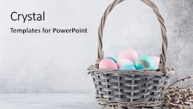  Presentation with happy birthday mama greeting card - Presentation theme enhanced with easter greeting card with pussy background and a white colored foreground