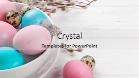  Presentation with happy birthday mama greeting card - Slides consisting of easter greeting card with pussy background and a light gray colored foreground