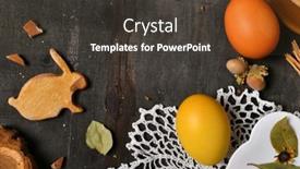  Presentation with cookie - Slide set enhanced with easter-holiday-still-life background and a  colored foreground