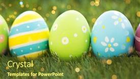  Presentation with holidays - Slides consisting of easter-holidays-and-tradition-concept background and a tawny brown colored foreground