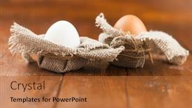  Presentation with rustic spring - Slide deck enhanced with easter-in-a-rustic-natural background and a red colored foreground