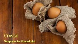  Presentation with rustic spring - Colorful slide set enhanced with easter-in-a-rustic-natural backdrop and a tawny brown colored foreground