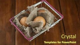  Presentation with rustic spring - Slides having easter-in-a-rustic-natural background and a tawny brown colored foreground