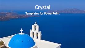  Presentation with bible tithe church tithes - Cool new presentation theme with easter island - santorini church firostefani - vacation backdrop and a teal colored foreground