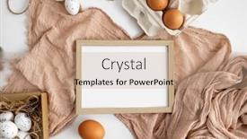  Presentation with christ - PPT layouts consisting of easter-mockup-with-traditional-eggs background and a coral colored foreground