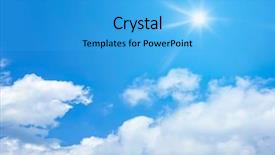  Presentation with sky sun - Theme enhanced with easter peace - bright blue sky with sun background and a  colored foreground