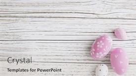  Presentation with quail - Presentation theme with easter-quail-eggs-and-flowers background and a light gray colored foreground