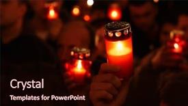  Presentation with ceremony - PPT layouts featuring easter religious ceremony candle lights background and a wine colored foreground