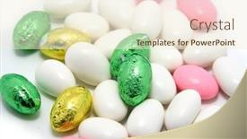  Presentation with almonds - Audience pleasing PPT layouts consisting of easter-sugar-almonds-and-chocolate and a cream colored foreground