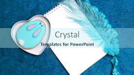  Presentation with white sheet - Amazing slide set having easter white sheet notepad needlework handmade backdrop and a arctic colored foreground