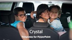  Presentation with vacation - Beautiful PPT layouts featuring eastern - family in car travel backdrop and a dark gray colored foreground