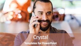  Presentation with information communication technology - PPT layouts enhanced with eastern - people communication and technology concept background and a coral colored foreground