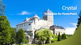  Presentation with czech republic - Audience pleasing slide deck consisting of eastern europe - kost castle czech republic backdrop and a teal colored foreground