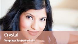  Presentation with wind energy close up portrait - PPT theme featuring eastern indian - beautiful young woman closeup portrait background and a  colored foreground