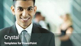  Presentation with easter - Cool new presentation theme with eastern indian - modern young middle easter businessman backdrop and a dark gray colored foreground