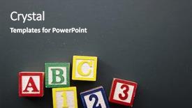  Presentation with abc 123 - PPT layouts featuring easy as abc 123 background and a dark gray colored foreground