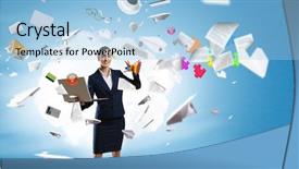  Presentation with magic - Audience pleasing PPT theme consisting of easy as magic trick mixed backdrop and a light blue colored foreground