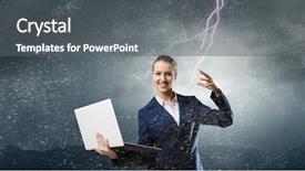  Presentation with magic - PPT layouts featuring easy as magic trick mixed background and a gray colored foreground