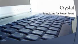  Presentation with spiral notebook for google - Beautiful theme featuring easy business opend - close-up of notebook laptop backdrop and a  colored foreground