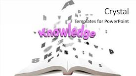  Presentation with knowledge - Audience pleasing slide set consisting of easy business opend - concept of text knowledge fly backdrop and a  colored foreground