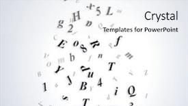  Presentation with open book - Presentation theme with easy business opend - open book isolated on white background and a white colored foreground