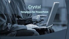  Presentation with work the word in your life - Beautiful presentation theme featuring easy business opend - outside work special toned photo backdrop and a ocean colored foreground