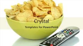  Presentation with global laptops remote - Audience pleasing presentation theme consisting of rest standing and drinking water backdrop and a gold colored foreground