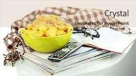  Presentation with remote - Theme having silver box for jewelry on background and a  colored foreground.