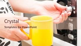  Presentation with timer - Cool new slide set with he sees the inscription free backdrop and a light blue colored foreground.