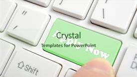  Presentation with now - Cool new slides with female eye with fancy glitter makeup closeup backdrop and a coral colored foreground