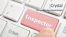  Presentation with inspector - Presentation theme consisting of hanukkah menorah with candles hanukkah background and a ocean colored foreground