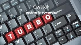  Presentation with keyboard - Cool new slides with easy button - turbo on keyboard backdrop and a dark gray colored foreground